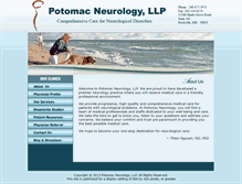 Tablet Screenshot of potomacneurology.com